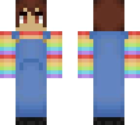me with overalls and a rainbow shirt ig?