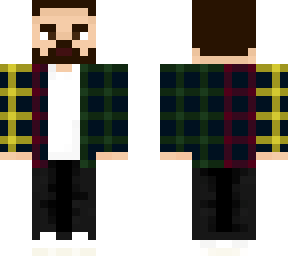 multicolor flannel man