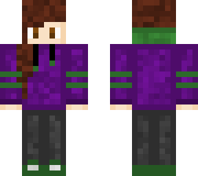 purple/green woman