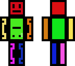 rainbow face skin
