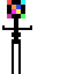 rainbow funny skin