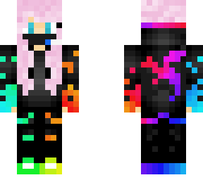 rainbow special effects gamer girl