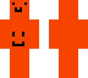 smiling orange monster