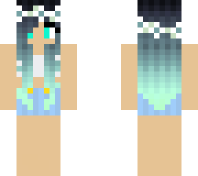 summer outfit for blue haired girl