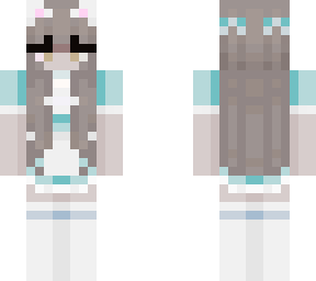 blue dress cat girl