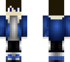 blue hoodie