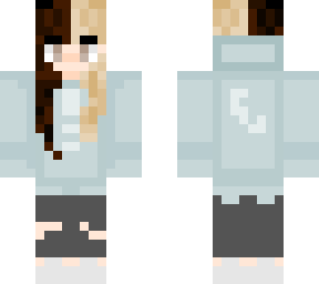 dual hair colored girl