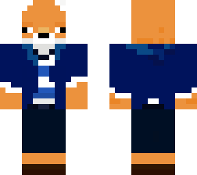 fox with stripped shirt