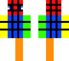 rubik's cube man