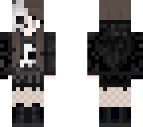 skull girl fixed (black)