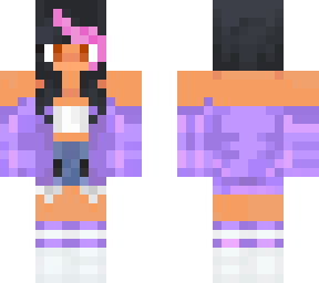 aphmau with pink streak