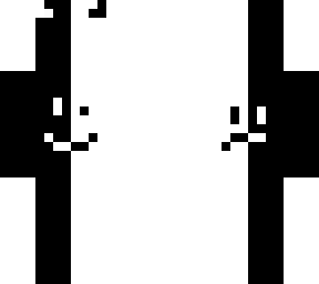 black and white demon