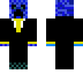 blue creeper in suit | Minecraft Skin