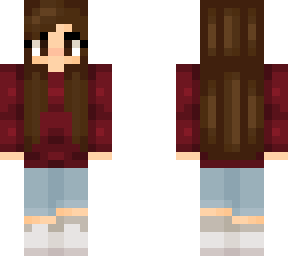 girl with red sweatshirt