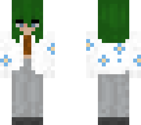 green haired girl