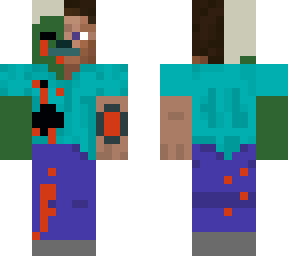 half steve half zombie steve