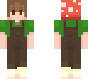 mushroom + overalls
