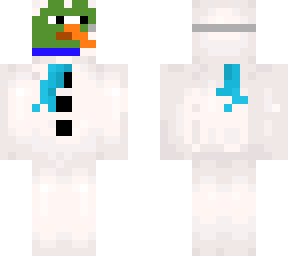 pepe with snowman mask