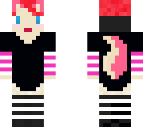 pink fox person