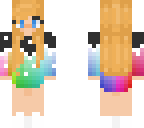 rainbow norther light girl