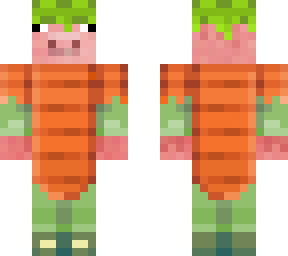 technoblade in a carrot suit