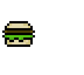 attempted pixel art (burger for contest)