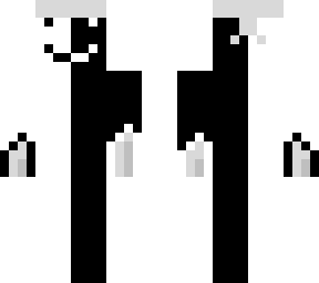 black and white