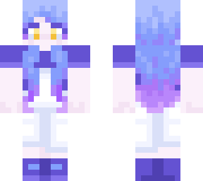 blue-haired girl