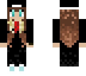 Colby Brock Girl with Split Hair in a suit | Minecraft Skin