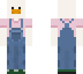 duck in overalls