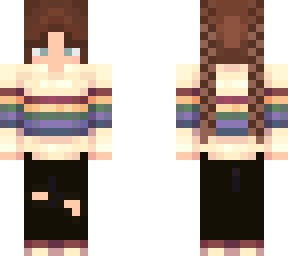 grakky with vintage sweater and braids