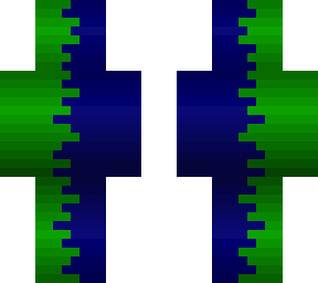 green and blue glitch