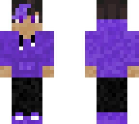 purple boy with a hoodie