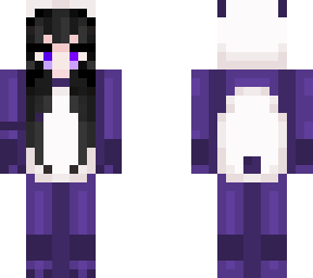 purple panda girl