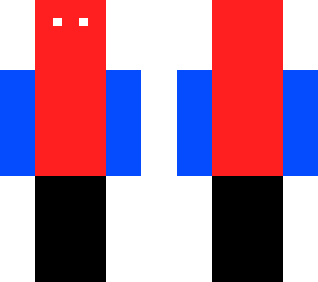 red and blue and black guy