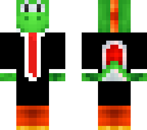 Yoshi In A Suit Minecraft Skin