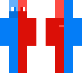 blue and red