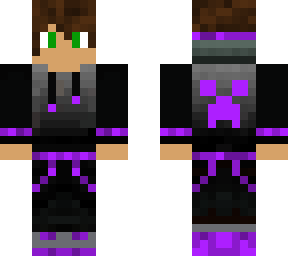 boy with purple hoodie
