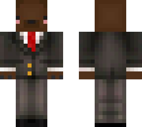 brown bear in a suit