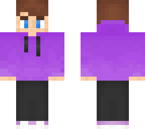 classic purple hoodie boy