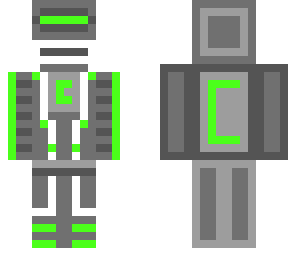 futuristic green robot