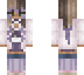 my base w/ mitsuri inspired outfit purple hair