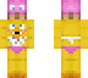 toy chica holding carl the cupcake