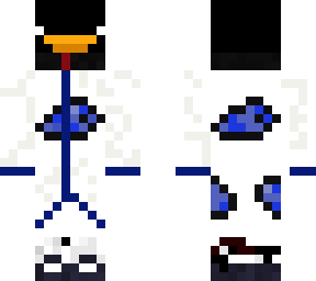 white akatsuki robe, black duck