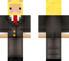 yellow sheep in a suit
