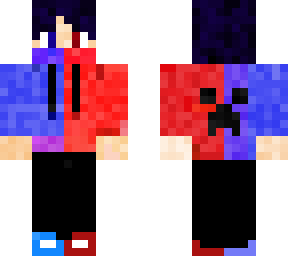 blue a red boy