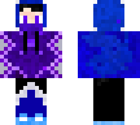 blue boy with hood