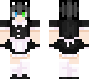 cat girl in maid dress