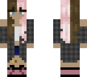 half brown half pink