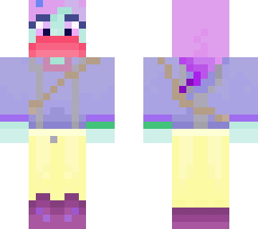 person with purple shirt
